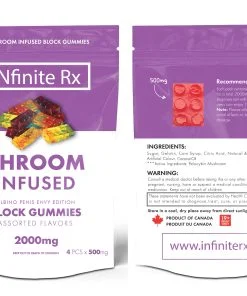 INfinite Rx Shroom Infused Albino Penis Envy Edition Block Gummies Edibles (2000mg)